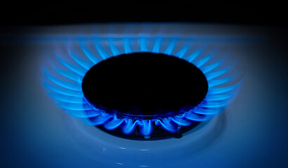 Gorenje gas, gas stove burner, hob in the kitchen.