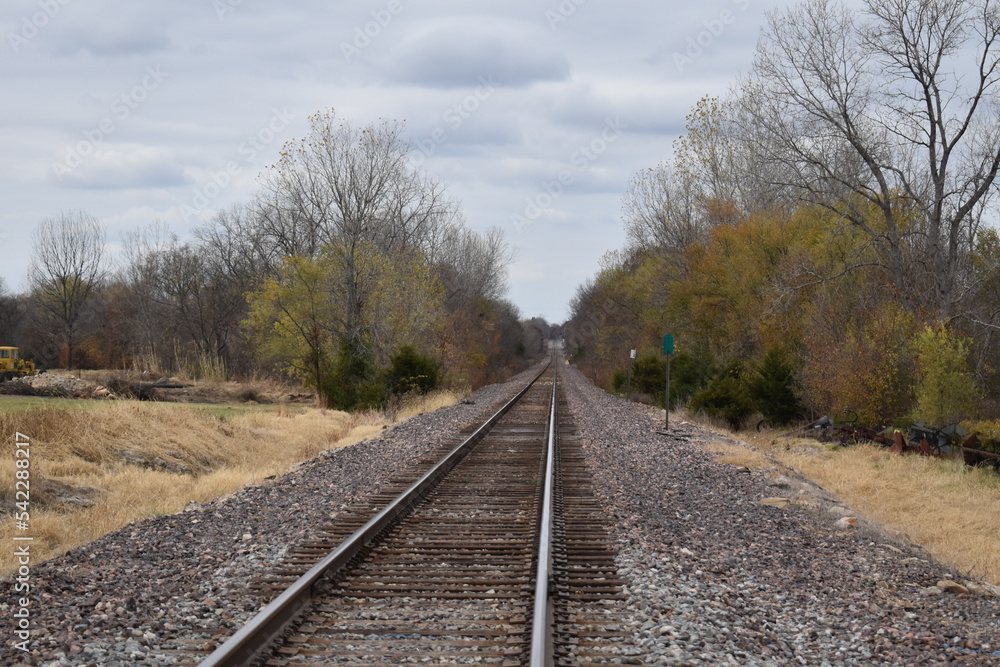 Poster train tracks