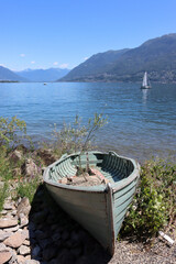 Boot auf der Insel Brissago im Lago Maggiore