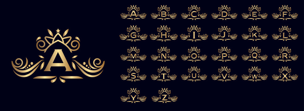 ornate royal luxury logos vectors
