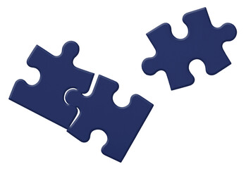 Puzzle conflict pieces failure puzzle pieces confusion contrasts - obrazy, fototapety, plakaty
