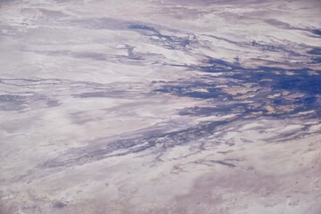 Salt Flats in Utah. Salt Flats Landscape. Blue Sky and Snow-White Salt Soil. Bonneville Salt Flats