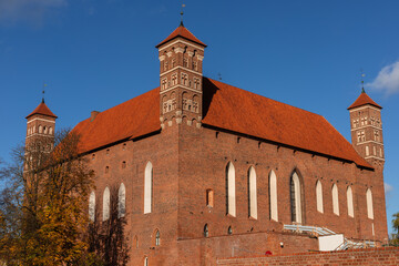 View of the castle of Warmian bishops in Lidzbark Warminski