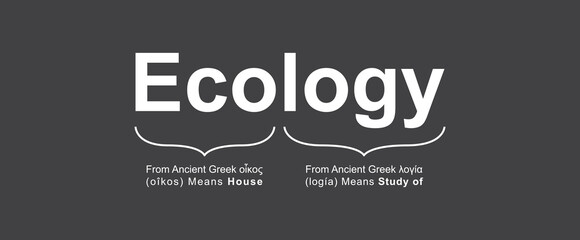 Ecology Meaning Concept Design. Vector Illustration.