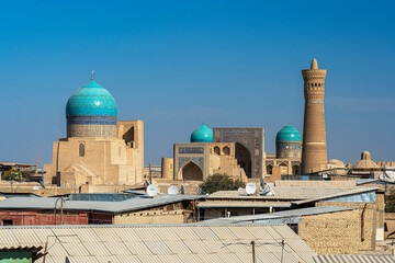 Landscape of old town in Bukhara, Uzbekistan