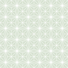 Seamless pattern of snowflakes on isolated mint background. Vector for season celebration of New Year, Christmas, Winter holidays. Snowfall background for greeting cards, scrapbooking, wallpaper.