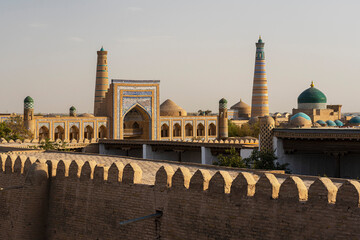 Panoramic view of Khiva landscape, Uzbekistan