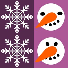 Winter Christmas pattern for wrapping paper and Noel accessories and kids clothes print and fabrics and linens