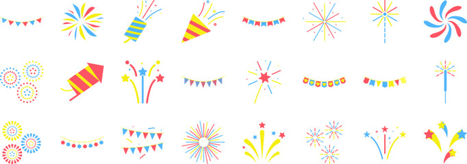 Fireworks icon collections vector design