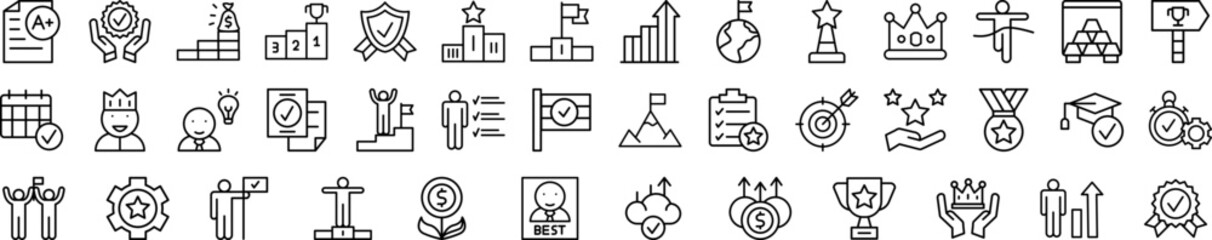 Success icon collections vector design