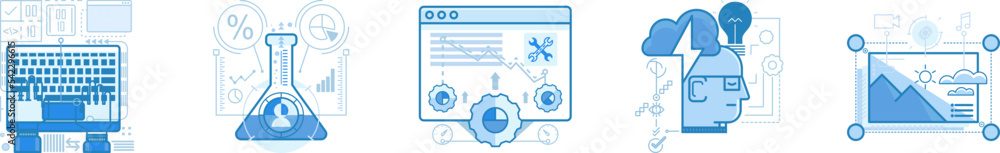 Poster ui icon smooth icon collections vector design