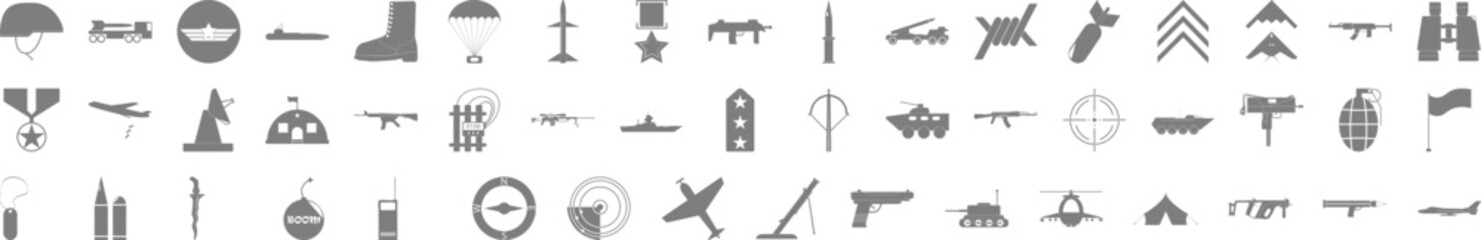 Army icon collections vector design