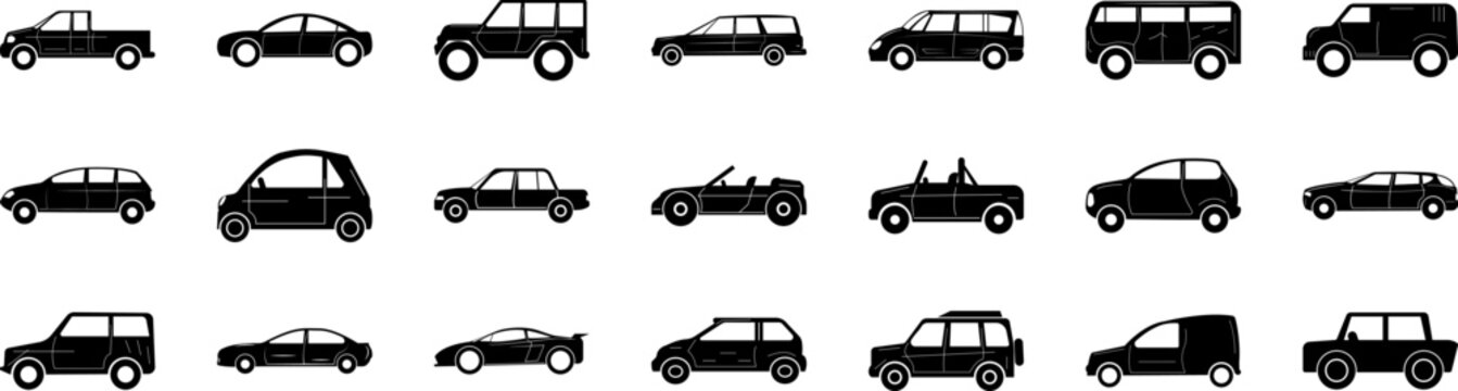 Cars icon collections vector design