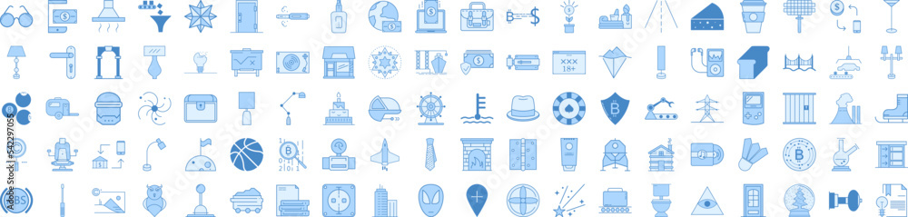 Poster web icon collections vector design