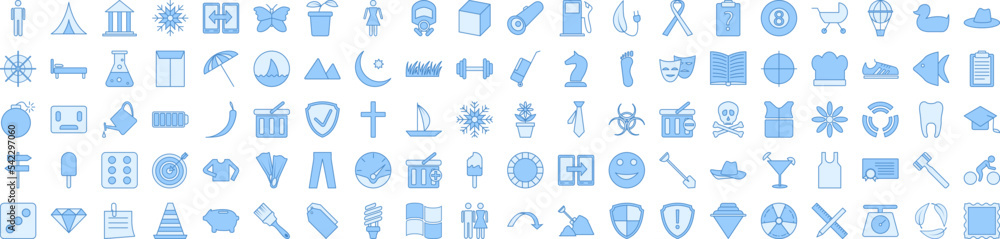Poster web icon collections vector design