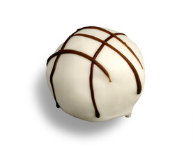 White chocolate candy , praline , truffle