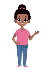 cute afro little girl