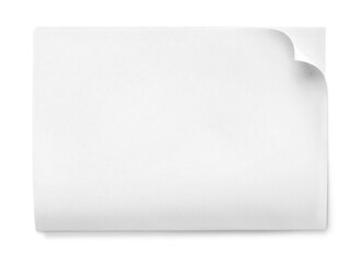 Paper page white blank isolated blank page empty