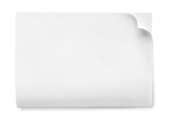 Paper page white blank isolated blank page empty