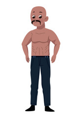 Fototapeta premium afro strong man standing