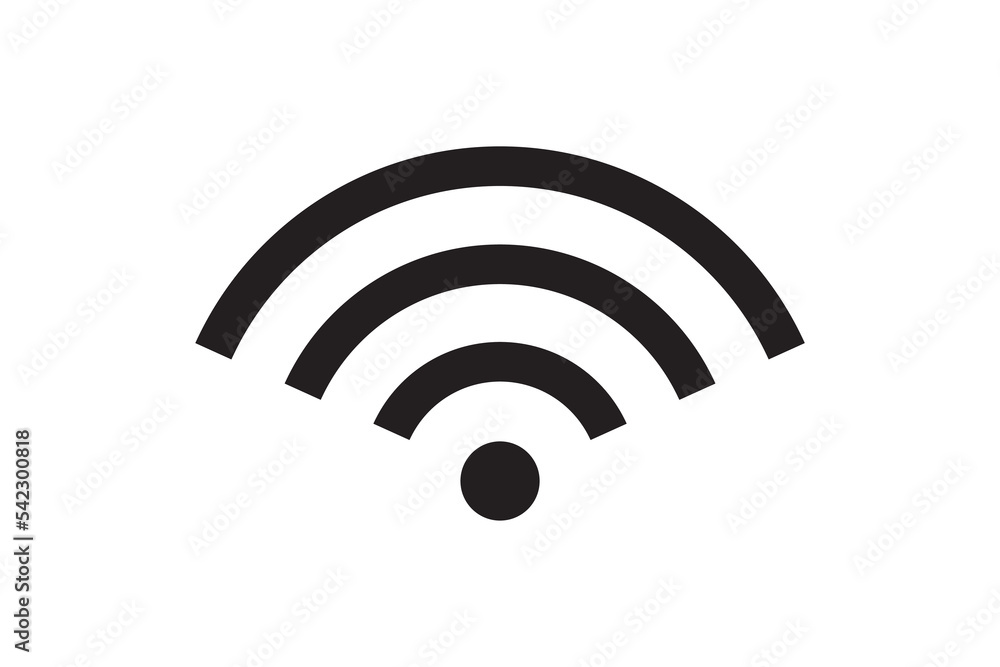 Poster wi fi symbol signal connection. vector wireless internet technology sign. wifi network communication