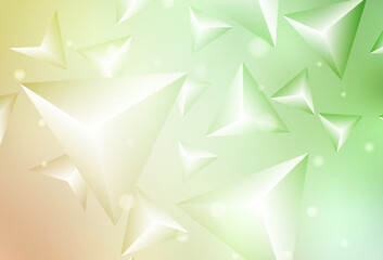 Light Green, Red vector background with polygonal style.