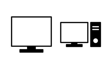 Computer icon vector for web and mobile app. computer monitor sign and symbol