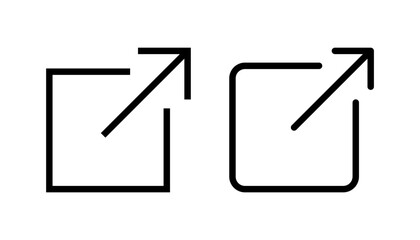 Fototapeta premium External link icon vector for web and mobile app. link sign and symbol. hyperlink symbol