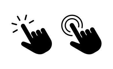 Fototapeta premium Hand click icon vector for web and mobile app. pointer sign and symbol. hand cursor icon