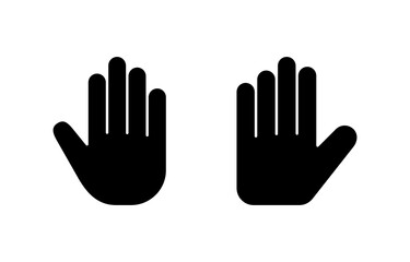 Hand icon vector for web and mobile app. hand sign and symbol. hand gesture