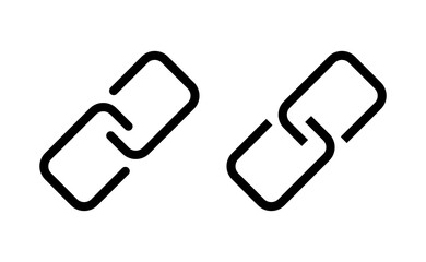 Link icon vector for web and mobile app. Hyperlink chain sign and symbol