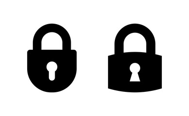 Lock icon vector for web and mobile app. Padlock sign and symbol. Encryption icon. Security symbol