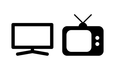 Tv icon vector for web and mobile app. television sign and symbol