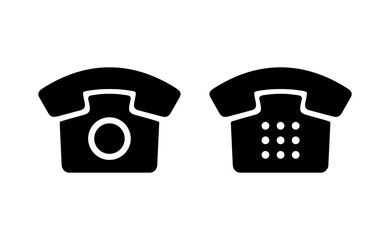 Telephone icon vector for web and mobile app. phone sign and symbol