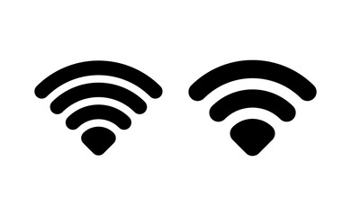 Wifi icon vector for web and mobile app. signal sign and symbol. Wireless  icon