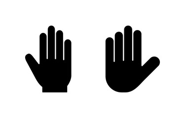 Hand icon vector for web and mobile app. hand sign and symbol. hand gesture