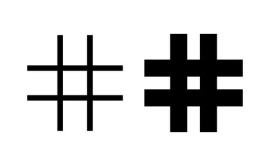 Obraz premium Hashtag icon vector for web and mobile app. hashtag sign and symbol