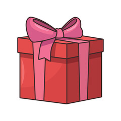 red gift box present