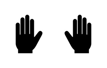 Hand icon vector for web and mobile app. hand sign and symbol. hand gesture