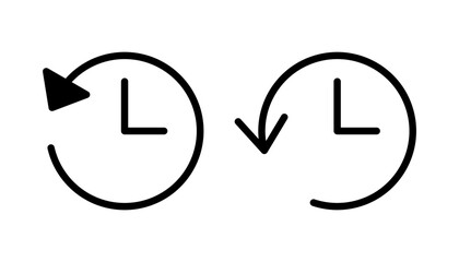 History icon vector for web and mobile app. recent event history sign and symbol