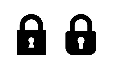 Lock icon vector for web and mobile app. Padlock sign and symbol. Encryption icon. Security symbol