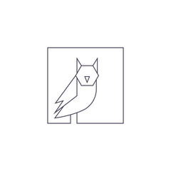 Owl logo icon design illustration