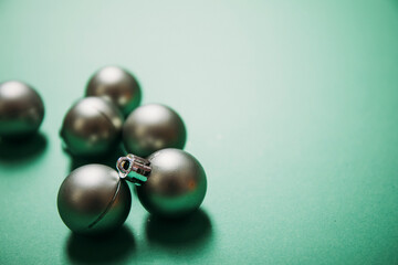 silver christmas balls