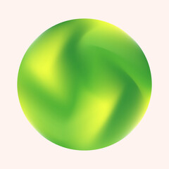 Creative minimalist Abstract art background with with circles in colorful green and yellow on light beige or white background Design for wall decoration, postcard, poster or brochure