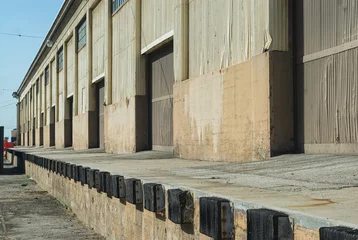 Deurstickers Warehouses and loading docks. © Kirk