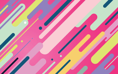 Gradient flat colorful with pink background