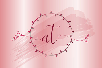 Luxury feminine logo design template