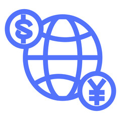 investment international business line icon