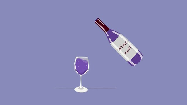 Wine not? a cup of wine from a bottle