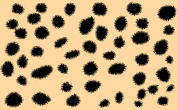 Vector Cheetah Camouflage Pattern Modern Yellow Print Background